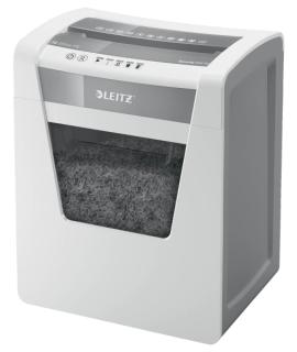 Leitz IQ Office P5 Destructora de Papel Micro Corte P-5 - Destruye hasta 10 Hojas - Capacidad de la Papelera 23L - 2 Horas de Fu