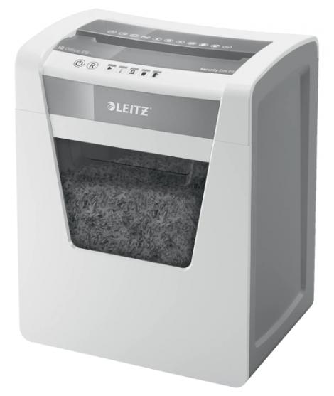 Leitz IQ Office P5 Destructora de Papel Micro Corte P-5 - Destruye hasta 10 Hojas - Capacidad de la Papelera 23L - 2 Horas de Fu