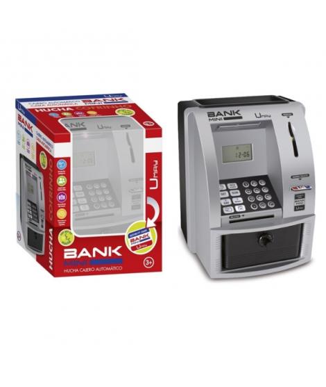 Umay Hucha Electronica Diseño Cajero Automatico - Contraseña Numerica y Mini Tarjeta de Credito - Cajon Extraible