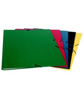 Mariola Carpeta A3 Carton Forrado en Geltex - Formato A3 - Medidas 37x50cm - Cierre con Goma Elastica - Color Negro