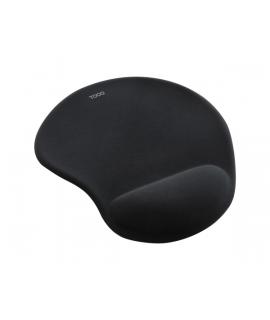 Tooq TQMP1001-B Alfombrilla Raton Ergonomica - Reposamuñecas de Gel - Superficie Suave, Elastica, Transpirable y Resistente - Co