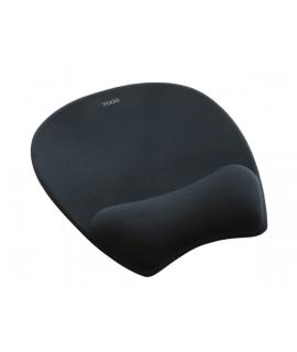 Tooq TQMP1002-B Alfombrilla Raton Ergonomica - Reposamuñecas Espuma Viscoelastica - Superficie Suave, Elastica, Transpirable y R