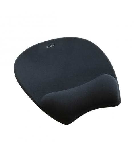 Tooq TQMP1002-B Alfombrilla Raton Ergonomica - Reposamuñecas Espuma Viscoelastica - Superficie Suave, Elastica, Transpirable y R