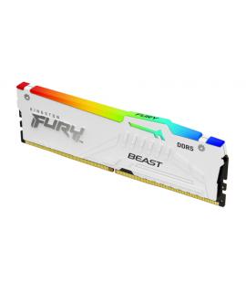 Kingston Fury Beast RGB Memoria RAM DDR5 6000MT/s 16GB 1.4V CL30 DIMM - Color Blanco