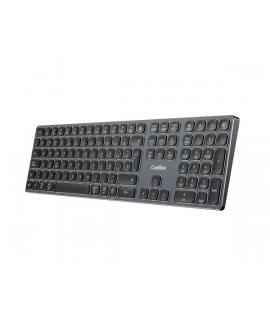 Coolbox Moonlight B431 Teclado Inalambrico - RF 2.4G y Bluetooth 5.1 - Teclas ABS Redondeadas Silencioso - Retroiluminado con 7 