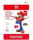 Nintendo Tarjeta Micro SD Sandisk para Consola Nintendo Switch 2 - Capacidad 256Gb - Logotipo de Mario Bros - Velocidades Rapida