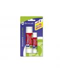 Bismark Pack de 1 Barra de Pegamento 40gr + 1 Barra de 10gr Gratis - Multiusos - Sin Disolventes - Uso Escolar