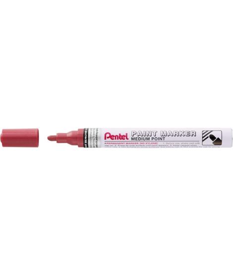 Pentel Paint Marker Marcador de Pintura - Punta Media 4.5mm - Permanente en todas las Superficies - Resistente a Luz y Agua - Cu