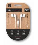 TechOneTech Soft EearTech Auriculares Intraurales - Microfono Integrado - Mini Jack 3.5mm - Cable de 1.20m - Blanco