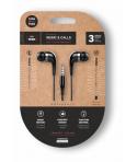 TechOneTech Soft EearTech Auriculares Intraurales - Microfono Integrado - Mini Jack 3.5mm - Cable de 1.20m - Negro