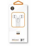 TechOneTech ear Tech Hop Auriculares Intraurales USB-C - Microfono Integrado - Cable de 1.20m - Blanco