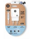 TechOneTech Cargador de Pared Ultrarrápido GaN 20w Blanco + Cable Apple