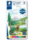 Staedtler 146C Caja Metalica con 12 Lapices de Colores - Mina Suave - Colores Surtidos