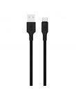 Blackbyte Cable USB-A Macho a USB-C Macho de Silicona - Hasta 10W - 1 metro - 480Mbps - Diametro 3mm - Color Negro