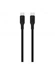 Blackbyte Cable USB-C Macho a USB-C Macho de Silicona - Hasta 60W - 1 metro - 480Mbps - Compatible con Carga Rapida - Diametro 3