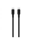 Blackbyte by Pedro Buerbaum Cable USB-C Macho a USB-C Macho de Silicona - Hasta 60W - 1 metro - 480Mbps - Compatible con Carga R