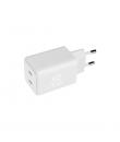 Blackbyte Cargador GaN Doble PD de 45W - 2xUSB-C - Carga Rapida PPS - Color Blanco