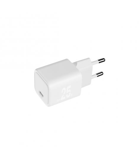 Blackbyte Cargador GaN de 25W - 1xUSB-C - Carga Rapida PPS - Color Blanco