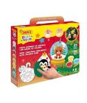 Jovi Play & Fun Kit Pinta con Arena Christmas Ornaments con 8 Botes de Arena + 1 Punzon + 3 Laminas con Diseños Navideños - Colo