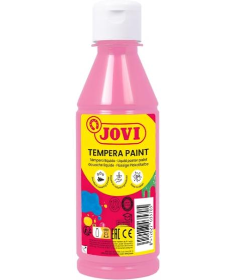 Jovi Tempera Paint Tempera Liquida 250ml - Base Agua - Lista para Usar - Alto Poder Cubriente - Secado Rapido - Excelente Fluide