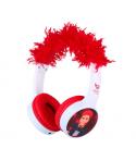 Redlox by Chuster Tuber Auriculares Bluetooth 5.3 con Pelo - Altavoz 30mm - Bateria 200mAh - Autonomia hasta 24h - Alcance 10m -