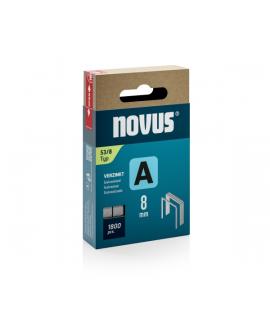 Novus A Tipo 53 Caja de 1800 Grapas 53/8 Galvanizadas - Patilla de 8mm