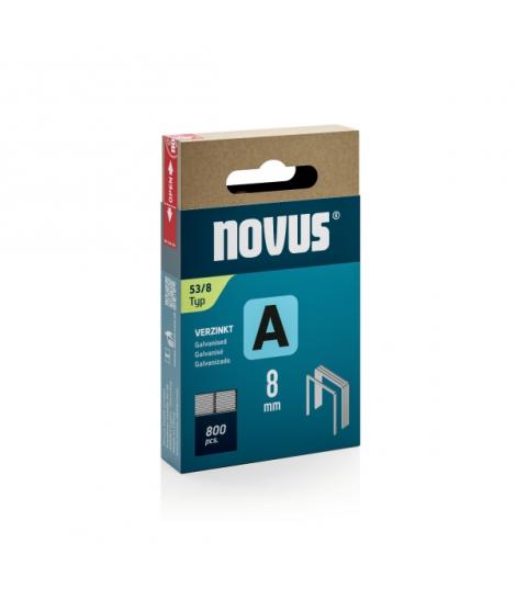 Novus A Tipo 53 Caja de 800 Grapas 53/8 Galvanizadas - Patilla de 6mm