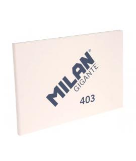 Milan 403 Gigante Bloc de Dibujo A3 50 Hojas Papel Liso de 200g/m² - Tapa Blanda y Cubierta Trasera Dura - Color Marfil y Textur