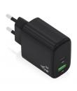 Aisens Cargador GAN 45W - 1xUSB-C PD3.0 QC4.0 y 1xUSB-A QC3.0 - Color Negro