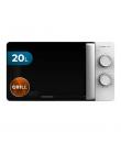 Cecotec Proclean 3110 Flatbed Microondas sin Plato - Potencia de 700W - Capacidad de 20L - Grill de 800W - Revestimiento Ceramic