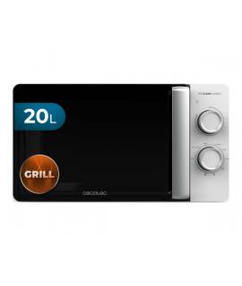 Cecotec Proclean 3110 Flatbed Microondas sin Plato - Potencia de 700W - Capacidad de 20L - Grill de 800W - Revestimiento Ceramic