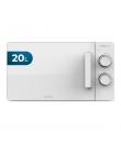 Cecotec Proclean 3020 Flatbed Microondas sin Plato - Potencia de 700W - Capacidad 20L - Revestimiento Ceramico - Temporizador 30