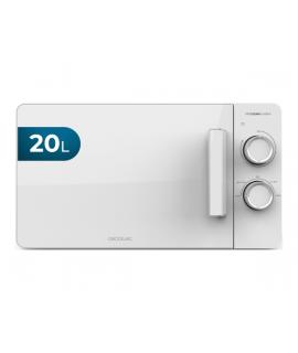 Cecotec Proclean 3020 Flatbed Microondas sin Plato - Potencia de 700W - Capacidad 20L - Revestimiento Ceramico - Temporizador 30