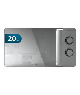Cecotec Proclean 3060 Flatbed Mirror Microondas sin Plato - 700W - Capacidad de 20L - Revestimiento Ceramico - Temporizador - Es