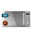 Cecotec Proclean 5120 Flatbed Inox Microondas sin Plato - Potencia de 700W - Capacidad de 20L - Grill de 800W - Revestimiento Ce