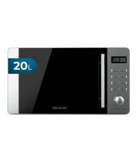 Cecotec Proclean 5010 Flatbed Inox Microondas sin Plato - Potencia de 700W - Capacidad de 20L - 8 Programas Preconfigurados - Re