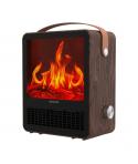 Cecotec ReadyWarm 1500 Ceramic Flames Calefactor Ceramico de Sobremesa - 1500W - Efecto Llamas - Termostato Ajustable - 2 Modos 