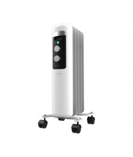 Cecotec ReadyWarm 550 Space White Radiador de Aceite con 5 Modulos de 120x500mm - 1000W - Calentamiento Rapido - Control de Pote