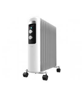 Cecotec ReadyWarm 11050 Space White Radiador de Aceite con 11 Modulos de 120x500mm - 2500W - Calienta hasta 25m2 - Potencia Regu