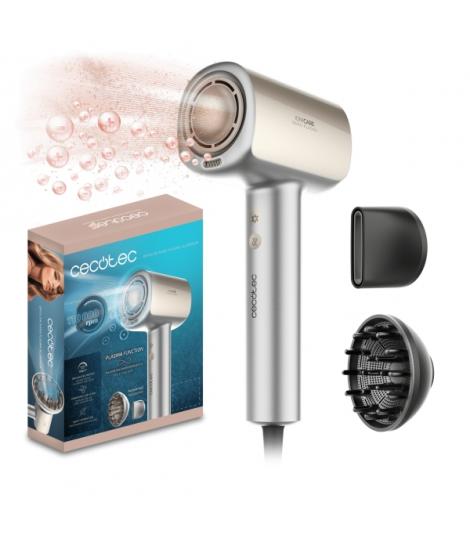 Cecotec DryGlam Nano Plasma Aluminum Secador de Pelo - 1600W - Funcion Aire Frio - Control de Temperatura - 3 Velocidades - Incl