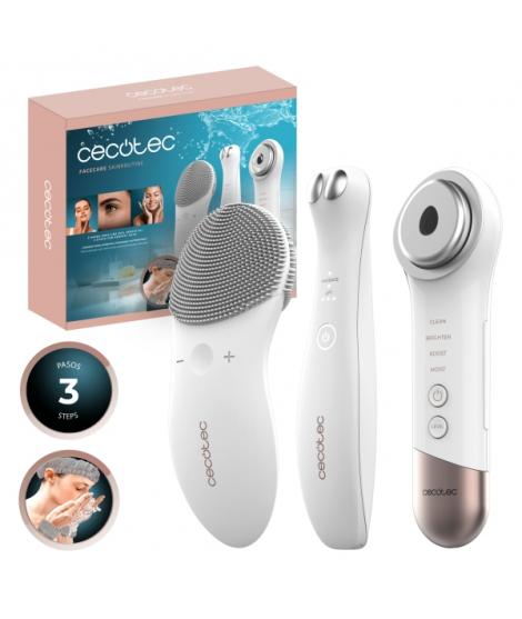 Cecotec FaceCare SkinRoutine Pack de Cuidado Facial - Limpiador con Doble Cara - Vibracion para Limpieza Profunda - Intensidad A