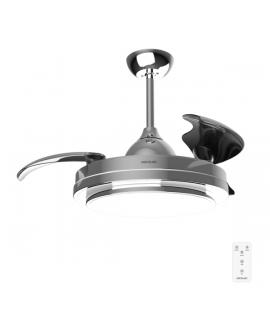 Cecotec EnergySilence Aero 4300 lnvisible Double Metal Ventilador de Techo con 3 Aspas y Luz - 35W - 6 Velocidades - Aspas Retra