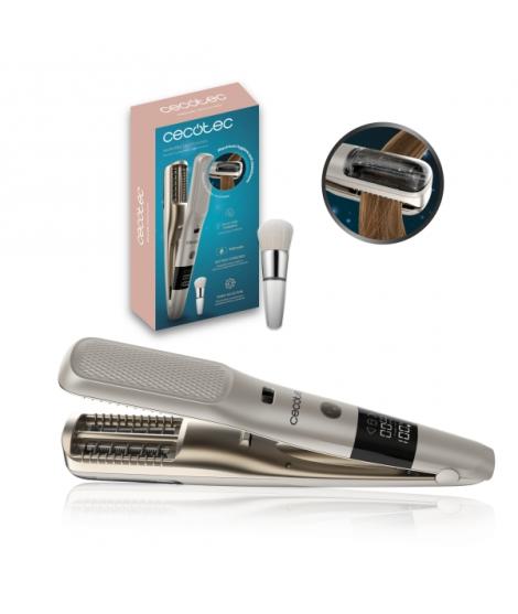 Cecotec HairCare SmoothEnds Recortador de Puntas Abiertas - Uso Inalambrico - 140min de Autonomia - Deposito de Puntas - Cepillo