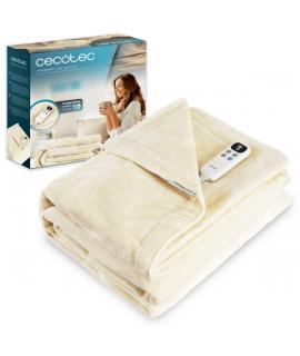 Cecotec HeatConfort Calma Manta Electrica - 130W - Apagado Automatico - 10 Niveles de Calor - Controlador LCD Extraible - Tecnol