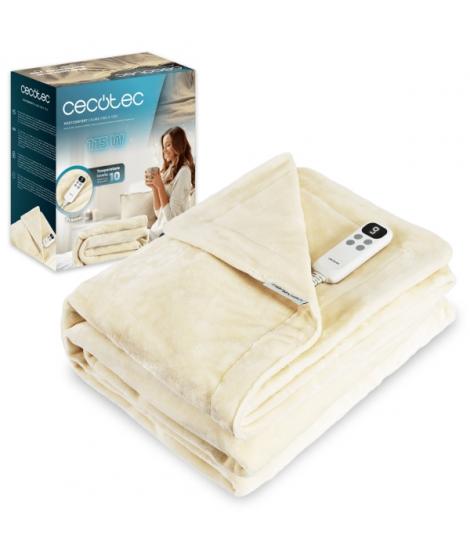 Cecotec HeatConfort Calma Manta Electrica - 115W - Tecnologia PTC y NTC - 10 Niveles de Calor - Temporizador - Apagado Automatic