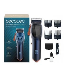 Cecotec PrecisionCare Expert Vector Cortapelos Inalambrico - Motor de 9200rpm - Cuchilla DLC Acero y Ceramica - Autonomia 90min 