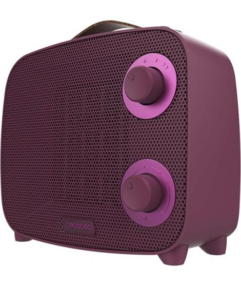 Cecotec ReadyWarm 1500 Ceramic Pink Aura Calefactor Ceramico - 1500W - Cobertura hasta 15 M² - Termostato Regulable - 3 Modos de