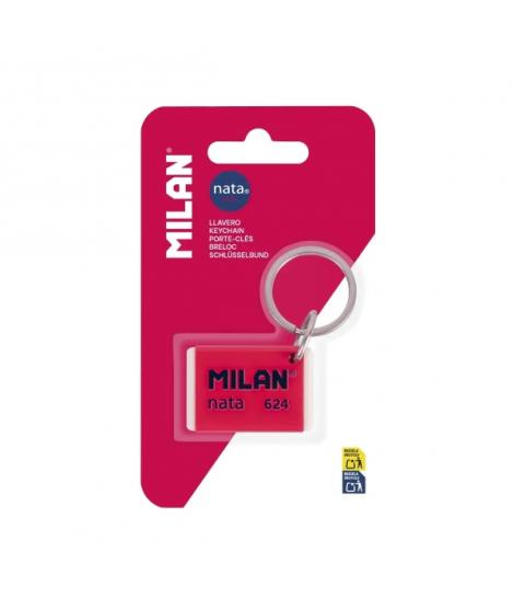 Milan Nata 624 Llavero con Forma de Goma Nata 624 - Util como Llavero o para Decorar tu Mochila