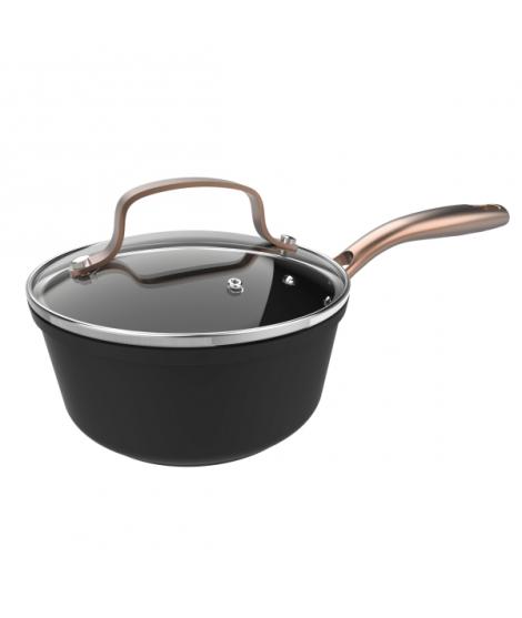 Cecotec Polka Fantasy Cazo de 16cm de Diametro - Capacidad 1.3L - Aluminio Forjado - Tapa de Cristal Templado - Antiadherente - 