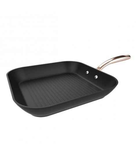 Cecotec Polka Fantasy Grill Golden Sarten Cuadrada de 28cm - Aluminio Forjado - Mango Remachado - Revestimiento Antiadherente - 
